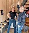 På iPaden kan brukerne benytte over 60 ulike videoprogrammer med treningsøvelser. Foto: Innocom