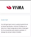 Deler av løsningen ble stengt mens Visma i helgen fikset svakheten. Skjermbilde: VIS