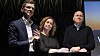 Petter-Børre Furberg, adm. dir., Telenor Norge, Ingeborg Øfsthus, teknologidirektør, Telenor Norge og Sigve Brekke, konsernsjef, Telenor Group under fredagens presentasjon av 5G nettet.
