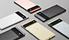 Varianter av Googles kommende Pixel 6-mobil. Foto: Google