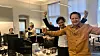 Wenche Dehli og Tor Erling Evjen i Helseplattformen jublet at IT-systemet var på lufta i mai. Evjen er også strålende fornøyd med Yuibkey-erfaringene så langt. Foto: Trondheim kommune