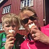 For tiden befinner 58-åringen sin seg på hytta på Hafjell. Dette bildet er fra tidligere i sommer da hun besøkte Ullevalseter i Nordmarka i Oslo.