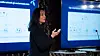 Birgitte Engebretsen leder Telenor Bedrift og presenterer nå et samarbeid med Microsoft om sikkerhet.