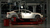 Bilde fra Teslafabrikken i Fremont, i California.