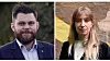 Alf Halvar Næsje fra Internasjonalt Utvalg i Senterungdommen og Hege Skarrud, Leder i Attac, tar til orde for en statlig skytjeneste.