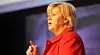 Statsminister Erna Solberg (H) bør legge de norske NSA-kortene på bordet - til allmenn beskuelse. Det mener digi.nos redaktør Sigvald Sveinbjørnsson. Bildet er fra en presentasjon Solberg holdt på Evry sin storsamling IT-tinget i 2012.