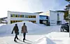 Forsvarets ingeniørhøgskole inne på Jørstadmoen leir. Her utdanner de landets kyberbefal. Bilde: Per Ervland