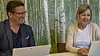Trond Kittelsen og Åse Pettersen Bailey i et ukentlige møte for å diskutere status og veien videre i TINC-programmet. Foto: Sarah McDonald Gerhardsen