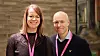 Kjersti Høklingen, divisjonsdirektør for konseptutvikling i DNB, og Tom Fredrik Lehrmann, seksjonsleder konseptutvikling. Foto: Kurt Lekanger, digi.no