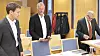 Lovdatas side, her ved juridisk konsulent Vegar Robertsen, direktør Odd Storm-Paulsen og advokat Jon Wessel-Aas, var ikke kjent med anken da digi.no først tok kontakt. Foto: Sarah McDonald Gerhardsen