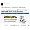 Rowan Cheung er AI-ekspert og synes Pimeyes er skummel. Skjermbilde: Twitter
