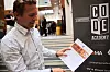 Student og entreprenør Carl Boehlke mener slike kurs er nødvendige for å lære dagens grunnleggende arbeidsmetoder. Foto: Heidi Sævold