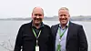 Fra venstre: Avtroppende Green Mountain-sjef Tor Kristian Gyland og ny administrerende direktør Svein Atle Hagaseth.