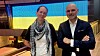 Irene Blesvik og Christian Pedersen fra Tietoevry jobber med å organisere flytting av ansatte i Ukraina.