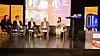 Panelet som drøftet behovet for kvantedatamaskiner i Norge. Mali Hole Skogen, IKT-Norge; Lars Nordbryhm, IBM; Olav Lysne, Simula; Carl Thodesen og Laurence Marie Anna Habib, begge Oslomet. Foto: Håvard Fossen