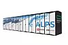 Tegning av superdatamaskinen Alps som skal installeres hos CSCS i Sveits. Illustrasjon: CSCS