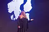 Nordensjef Marielle Lindgren i Amazon Web Services på scenen under arrangementet AWS Summit i Stockholm 4. juni.