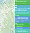Tidslinje og kart for sporingen av pakken som ble sendt til Smøla med Postnord. Numrene foran en del av punktene i tidslinjen tilsvarer omtrent det stedet på kartet som er angitt med samme nummer. Klikk på bildet for å se det i full størrelse. Illustrasjon: Harald Brombach