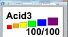 Alle de vanligste nettleserne, også Internet Explorer 9, greier nå 100 av 100 mulige poeng i Acid3-testen.