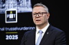 NSM-sjef Arne Christian Haugstøl like før fremleggelsen av årets risikovurdering i Marmorhallen i Klima- og miljødepartementet onsdag morgen.
