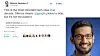 Edward Snowdens tvitring kan ha fått Google-sjef Sundar Pichai til å bryte tausheten om selskapets holdning til striden mellom Apple og FBI.