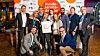 En glad gjeng fra Onecall kunne feire pris for beste kundeservice i 2019. Det spørs om avtalevilkårene deres ville vunnet dem nok en kundeservicepris, mener Morten Evjen i Telehjelpen. Kundeservicedirektør Kristian Vogt på bakken til høyre.