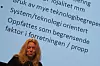 TEKNOSNAKK: Konserndirektør i Lyse Tele og styreleder i Altibox, Toril Nag holdt innlegget «hvordan selge sikkerhet til en leder». Et klart råd til tilbyderne av løsninger var å tone ned bruken av teknologibegreper.