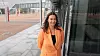 Birgitte Engebretsen, administrerende direktør i Telenor Norge, utenfor Telenor-bygget på Fornebu.