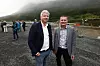 – Det at disse tingene er fysisk i Norge med norsk eierskap er viktig, sier direktør for myndighetskontakt og internasjonale forhold i Aker, Stian Jenssen, om Akers nye datasenter. Til høyre direktør for datasentertjenester i Aker Horizon, Petter M. Tømmeraas.