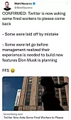 Det tok bare noen dager før enkelte oppsagte Twitter-ansatte ble tryglet om å komme tilbake.