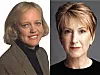 De har millioner (av dollar) bak seg når de skal sikre makt og innflytelse for det republikanske partiet: eBay-gründer Meg Whitman (til venstre) og tidligeere HP-topp Carly Fiorina.