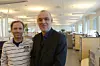Arthur Serrano (fra v.) og Halgeir Holthe står bak «Chronic Heart Failure»-prosjektet som vekker internasjonal oppsikt.