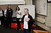 Karoline Klever, Cloud Solution Architect i Microsoft. Bildet er tatt under det første codeathonet Røde Kors arrangerte høsten 2017. Foto: Privat