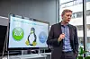Stefan Falkensteen, nordisk Power- og stormaskinsjef i IBM, under lanseringen i Oslo i april 2018. Foto: Kurt Lekanger