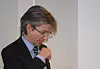 Statssekretær Paul Chaffey bekrefter at Ingelin Killengreen fortsetter som Difi-sjef inntil videre. Bilde: Espen Zachariassen