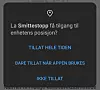 Smittestopp-appen ber om tilgang til enheten posisjon. Ønsker man full effekt av appen, er nok den øverste valgmuligheten den riktige. Skjermbilde: digi.no