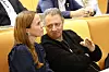 Kristin Zwez leder Nscale i Norge. Nscale driver fra før et datasenter i Glomfjord i Meløy. Vladimir Prodanovic representerer Nvidia. Foto: Arash A. Nejad