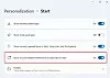 Her kan du muligens slå av Microsofts annonsering på startmenyen. Skjermdump: Digi