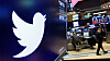 Twitter-logoen på børsen i New York.