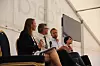 Astrup deltok i en debatt med Tekna-president Lise Lyngsnes Randeberg (fra venstre) Datatilsynet-sjef Bjørn Erik Thon og Ieva Martinkenaite, medlem av Europakommisjonens ekspertgruppe på kunstig intelligens Foto: Heidi Sævold