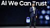 Samsungs visepresident Sebastian Seung i Las Vegas mandag.
