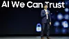 Samsungs visepresident Sebastian Seung i Las Vegas mandag.