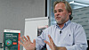 Eugene Kaspersky, toppsjef og grunnlegger av Kaspersky Lab, under et intervju med Reuters i Moskva i 2017.