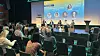 KI-optimist Lars Rinnan under panelsamtale ved Diversify Nordics Summit med Winta Negassi fra Google, Kataja Vahl, Ida Faldbakken og Flemming Kehr. Foto: Gabrielle Graatrud
