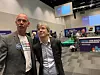 Digitale endringsagenter: Difis Jens Nørve ga statssekretær Paul Chaffey en omvisning på «Torget» - som også er en ny samleportal for de nasjonale digitale fellesløsningene. Portalen er en slags innføring i mulighetene, og er myntet på ledere i offentlig sektor. Foto: Marius Jørgenrud