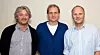 Fra venstre: Øystein Benjaminsen, daglig leder i IT Partner Bodø, Lars Ivar Simonsen, administrerende direktør i Funn IT, og Sture Nyhagen, styreleder i IT Partner Bodø.
