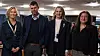 De fire kronikkforfatterne samlet: Pia Jøsendal, avdelingsleder i Bouvet, Leif Skiftenes Flak, professor ved Universitetet i Agder, Ida Meuche, prosjektleder i Bouvet og Mali Hole Skogen, direktør for teknologi og bærekraft i IKT-Norge.