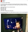 Sivertsen melder om at man igjen kan bruke tv-en som stemningssetter. Foto: Skjermdump fra Facebook