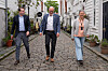 Lars Haavik, Eva Jenseg og Birger S. Clementsen jobber med kommunens satsing på Datasjøen og KI. Foto: Tommy Ellingsen