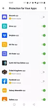 Kjente problemer vises i app-listen, og her kan du også hviteliste spesifikke apper. Foto: Skjermdump fra DuckDuckGo